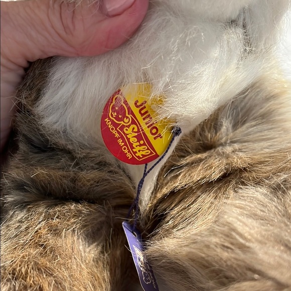 Vintage Steiff Junior‎ Bunny Rabbit Button Ear Tag German Plush Toy 2882/35 - Picture 5 of 9